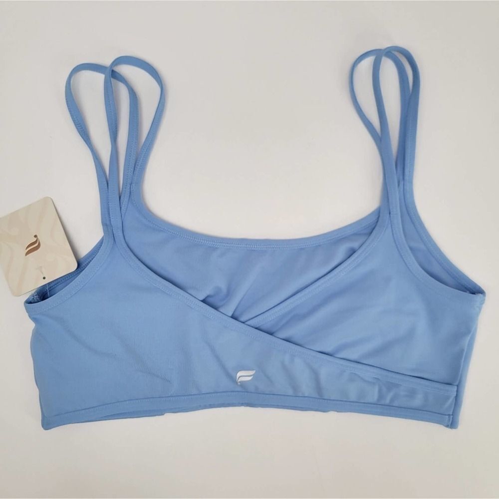 Fabletics Womens Bluebell Blue Low Impact Cross-Back Bra NWT Size Small - Picture 4 of 7